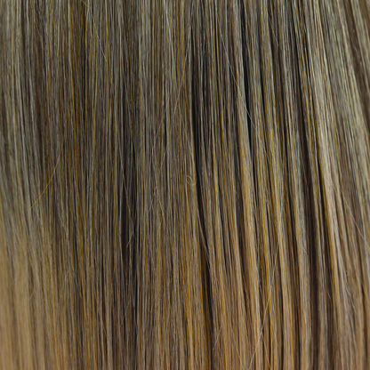 Buttered Toast  -  A medium blond smoky infusion of colors! Buttered Toast has a graduated blend of sandstone blonds and soft truffle weaves, with dark beige blond slices and buttery blended undertones.