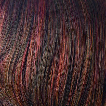 Cayenne Spice  -  A gorgeous mixture of deep red pepper base flowing into melted coppers and beautiful golden lights, creating a red strawberry delight. This color sure brings the wow-factor!