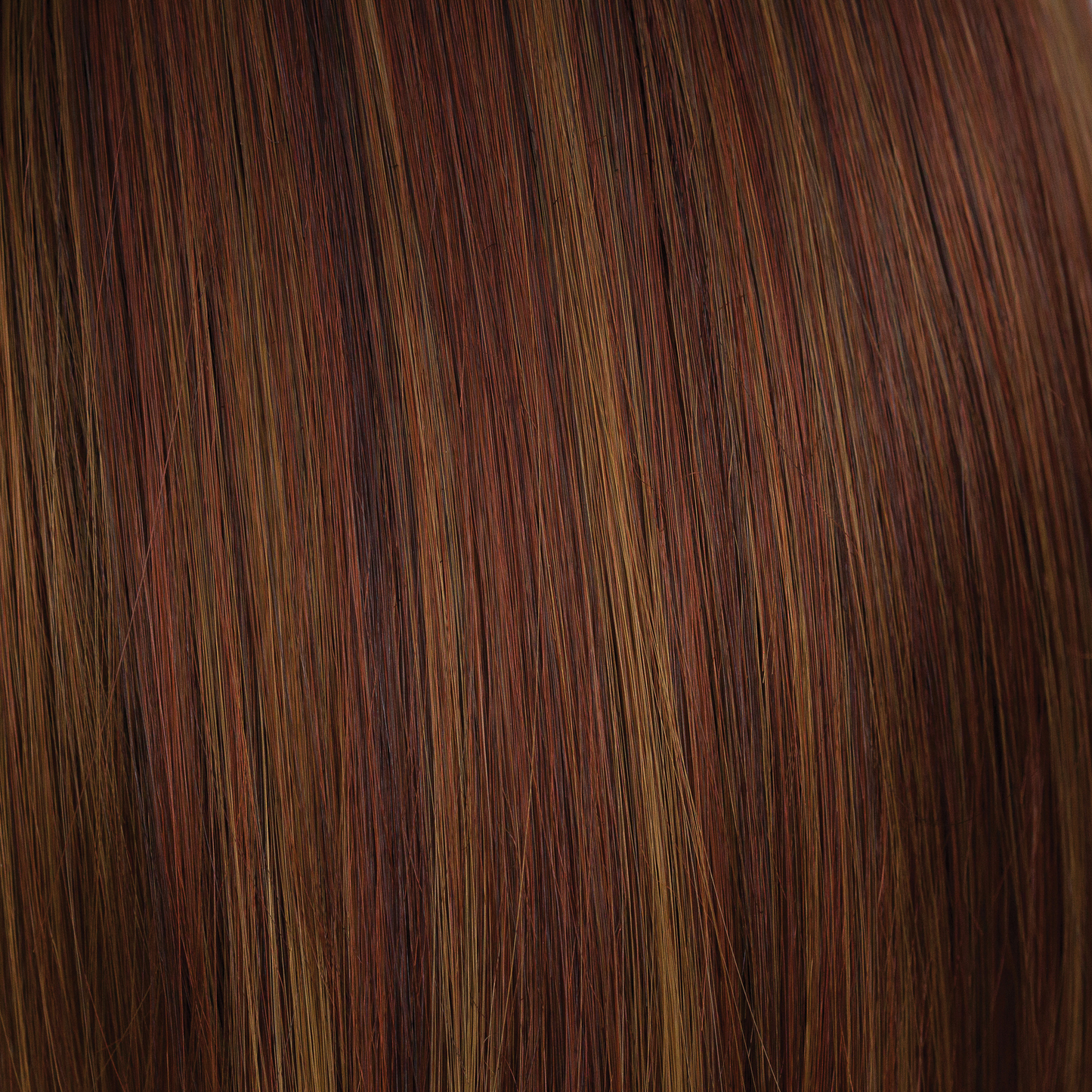 Cinnamon Swirl  -  From the chocolate, dark red base with flattering woven slices of teak, paprika, cinnamon and soft wheat dark blonds. Fantastic and beautiful! Cinnamon Swirl will put you in a spin!