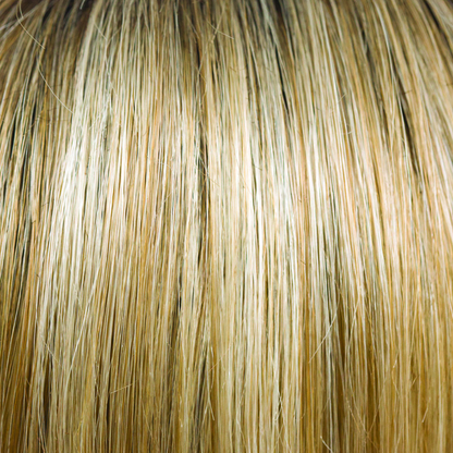 Creamy Toffee  -  A warm based blond, running with very fine cream highlights and weaved to perfection. This beautiful color has a gold glow and undertones of coffee.