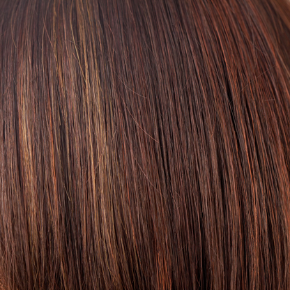 Garnet Glaze  -  One of the most popular colors in our reds! This rich classy red brown has bags of shine and has highlights and low lights of slightly lighter and darker coppers running throughout the garnet brown base. This Garnet Glaze color is beautiful!