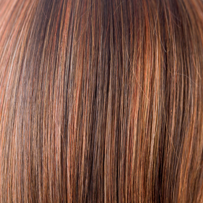 Ginger-H  -  Ginger Highlight has deep browns and smoked paprika slices, blended into fine weaves of highlighted ginger. This copper twist is fashion forward and fabulous.