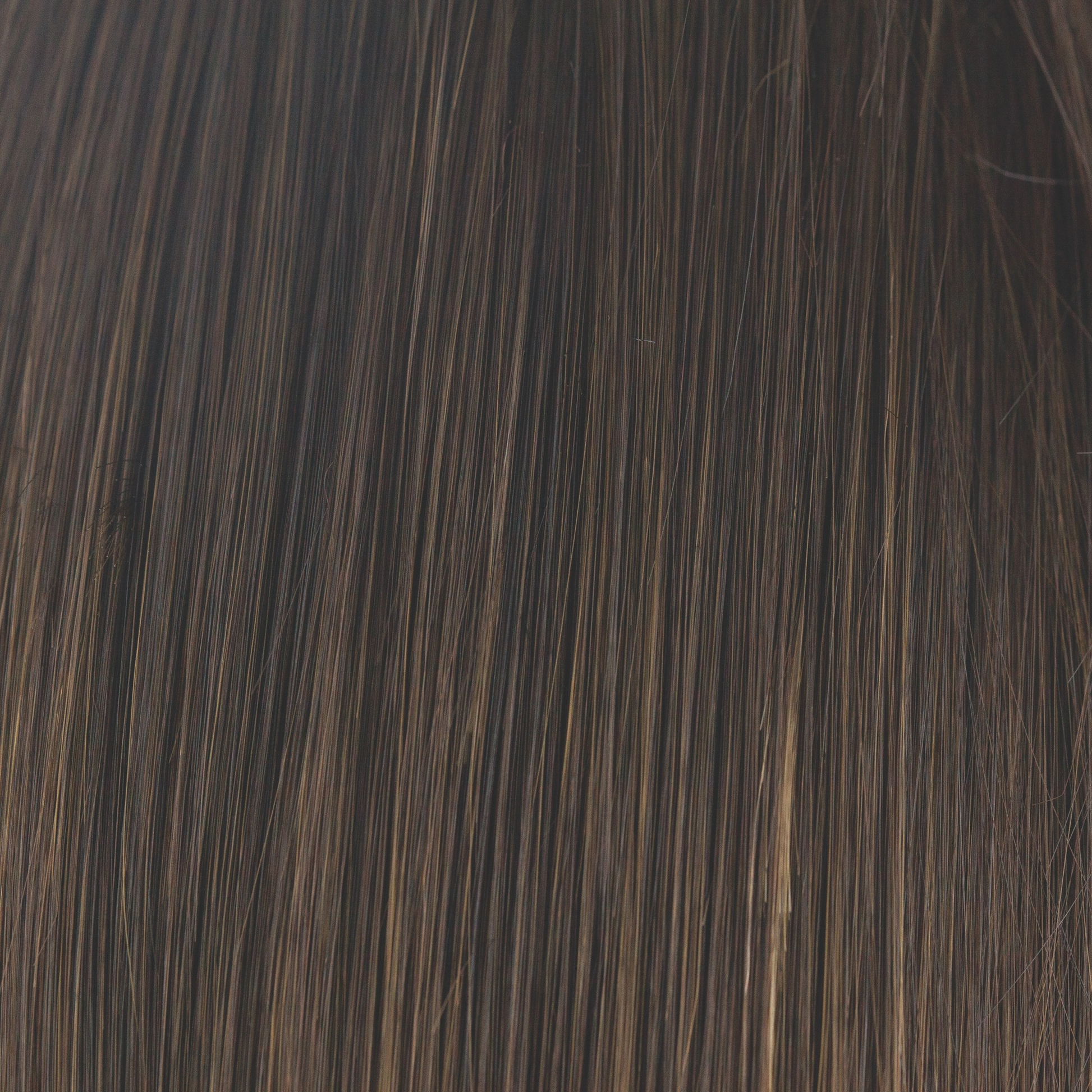 Mocha Brown  -  A soft, warm dark brown base with ashy light brown highlights. These sectional highlights at the face and nape create a totally mesmerizing look.