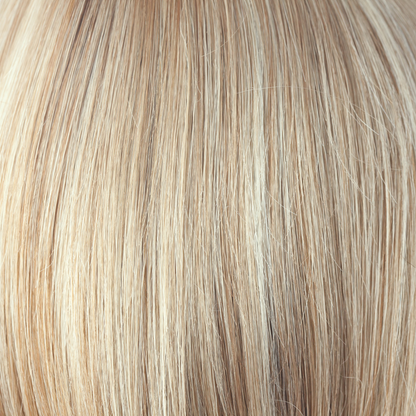 Sugar Cane  -  A medium blonde base with burnt toffee, caramelized sugar lowlights and dusty blonde highlights. 